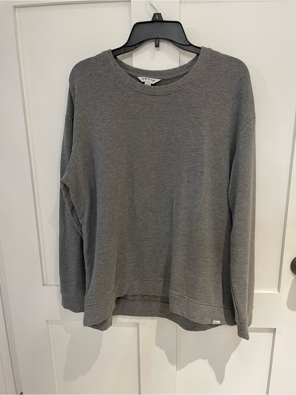 Orvis Men's Crewneck Sweatshirt - Gray large